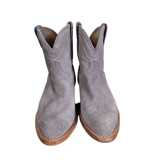 Tecovas Gray Suede Ankle Boots - Picture 4 of 14